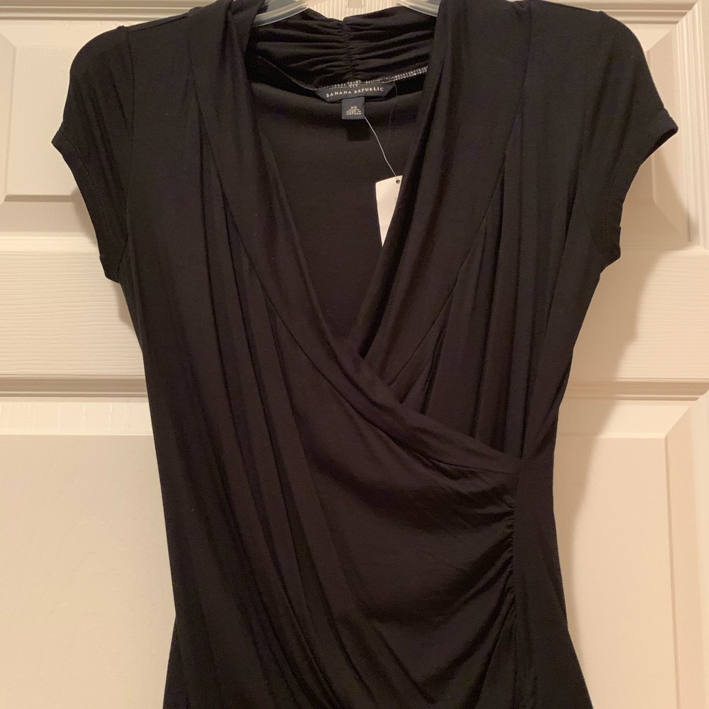New Black Wrap Top